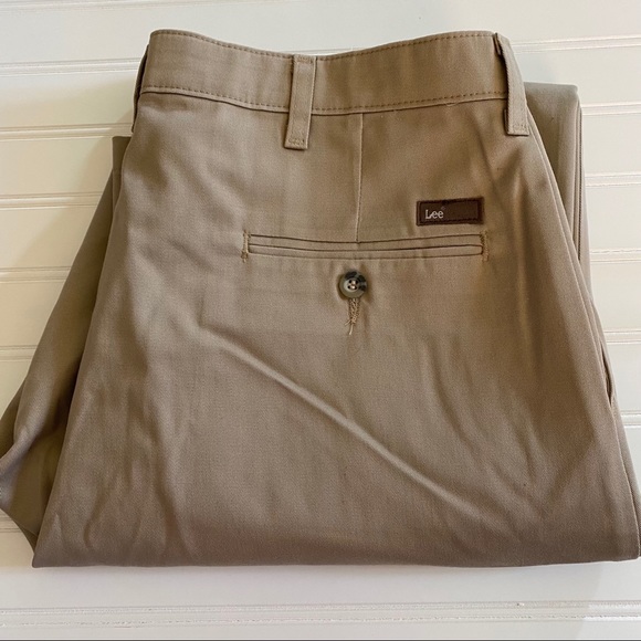 Lee Khaki Straight Leg 36x34 Custom Fit Collection - Picture 12 of 12